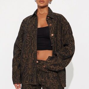 Snake Print Jacket